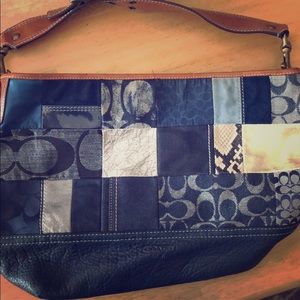 Coach Denim Patchwork Purse